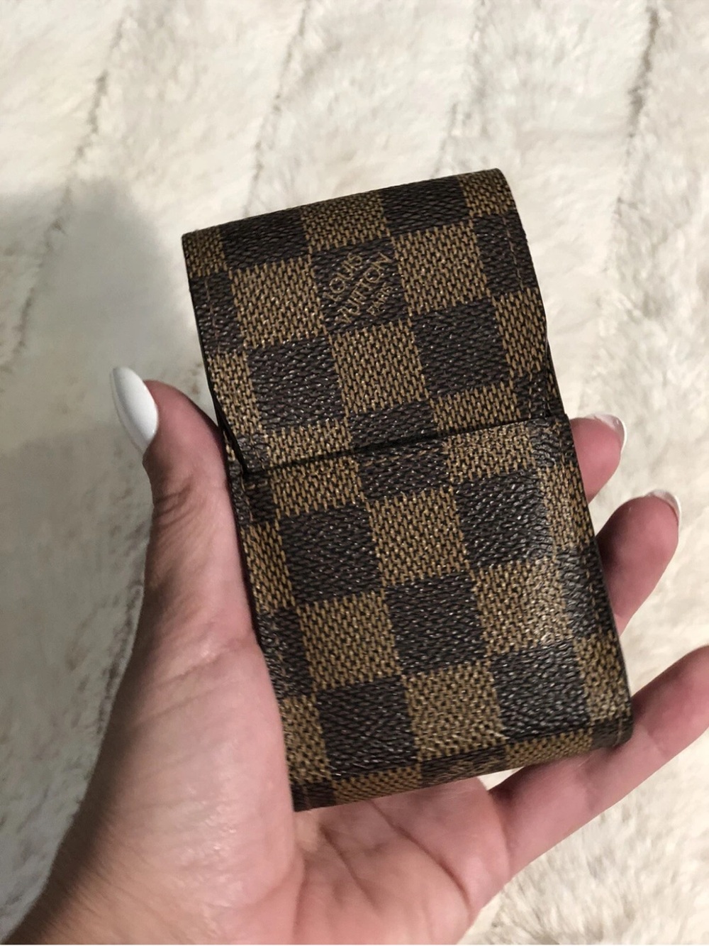 Louis Vuitton Damier Brown Cigarette Case / Card Holder Wallet